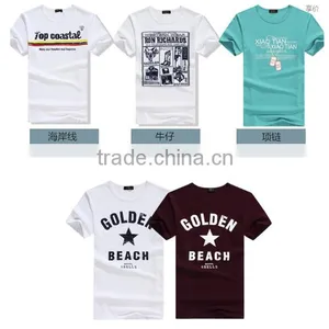 Wholesales Cheap 100% Cotton Men's T-shirts Tops and Blouse thumbnail-3