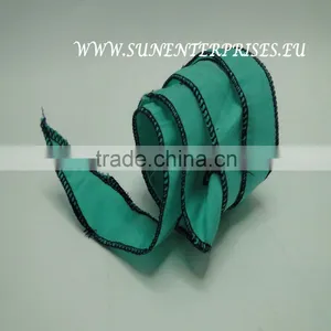 Silk Chiffon Tapers - Color 49 Turquoise and Green thumbnail-1