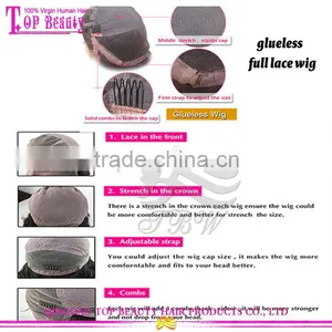 Top Beauty Black Women Wigs Raw Unprocessed Virgin Indian Women Hair Wigs thumbnail-4
