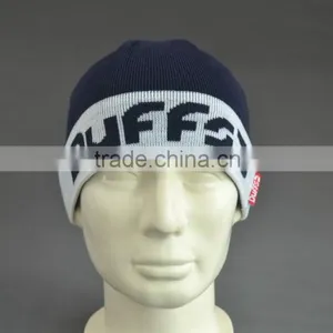 BSCI Audit 100% Acrylic Custom Winter Beanie Hat With Jacquard Logo thumbnail-2