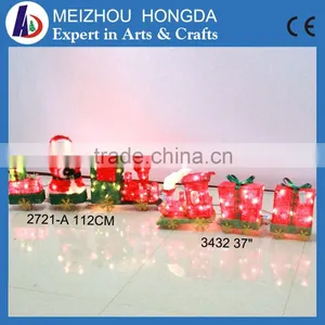 Christmas LED Lighted Red Train thumbnail-1
