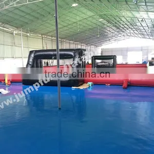 EN71 Human Soap Football Custom Size Jumpfun Inflatable Water Soccer Picth/Football Soap Field for Sale thumbnail-1