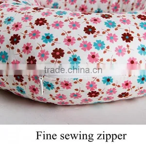 Hot Sell Fashion 100% Cotton Super Soft U Shape Folding Travel Neck Mesh Pillow thumbnail-4