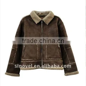 100% Polyester Knitted Suede Fabric for Winter Coat thumbnail-1