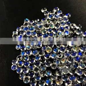 4-4.5mm Round Tiny Moonstone Rainbow Color Semi Precious Loose Stone Gemstone Diy Ring Earrings Pendant Charm Cabochon 4110117 thumbnail-3