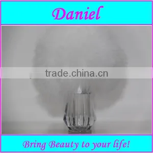 Lastest White Color Kabuki Brush, Soft Feather Plastic Brushes Crystal Handle Brush for Makeup Brush, thumbnail-1