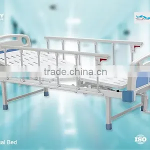 2 Cranks Manual Patient Hospital Medical Bed for Home thumbnail-6
