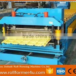 Building Machine Glazed Tile Aluminum Steel Roof Tile Roll Forming Machine Glazed Tile Roll Forming Machine Exported Nigeria thumbnail-6