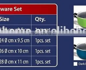 8pcs Aluminum Non-stick Cookware Sets thumbnail-4