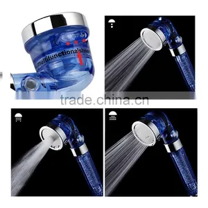 Transparent Plastic Hand Shower Filter Head Rainfall Shower Head thumbnail-6