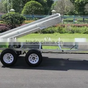2016 Australia Hot Sales!!!10x5ft Hot Dipped Galvanized Hydraulic Heavy Duty Farm Used Tandem Trailer thumbnail-4