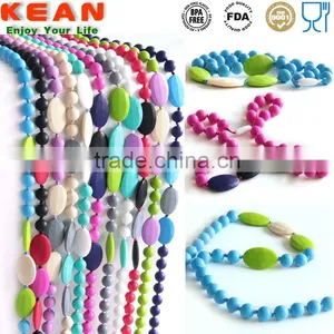 Navajo White DimGray Necklaces Have a Breakaway Clasp Quartz Pink Silicone Teething White Blue thumbnail-4