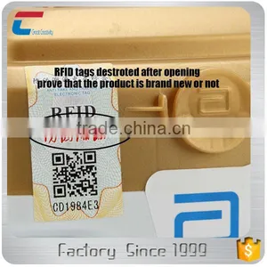 13.56MHz Passive RFID NFC Seal Tag for Anti Counterfeit & None Transferred thumbnail-1