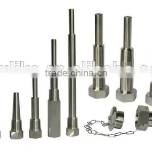 304 Stainless Steel Standard Thermowell for Industrial Bimetal Thermometers 1/2" NPT x 1/2" NPT Connection thumbnail-2