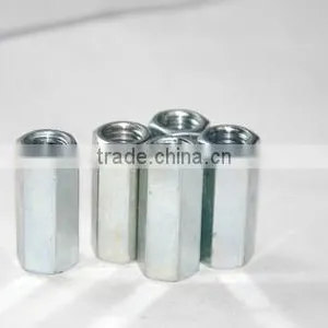 STAINLESS STEEL LONG NUTS ZP AND YZP DIN6334/HEX COUPLING thumbnail-1