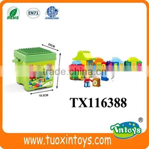 Intelligent Number Train Construction Building Blocks Learning Number Toy thumbnail-1