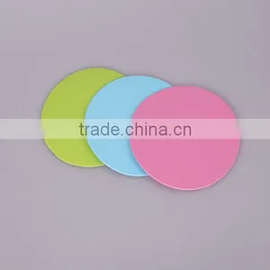 2015 New Products Home Used High Temperature Resist Eco-friendly Marerial EVA Pink Green and Blue Fresh Color Round Cup Coaster thumbnail-1