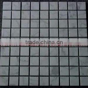 NEW ZIARAT WHITE (CARRARA WHITE) MARBLE MOSAIC TILES thumbnail-1