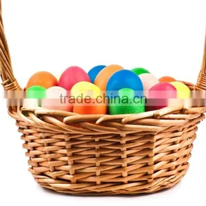 Holidays Easter Eggs Wicker Basket, Wicker Gift Storage Basket thumbnail-1