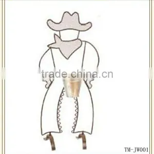 Iron Cowboy Flower Pot Stand thumbnail-1