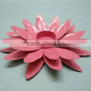 Flower Shape Iron Tea Light Candle Holders,Metal Flower Shape T Light Candle Holders,Designer Metal Candle Holders thumbnail-1