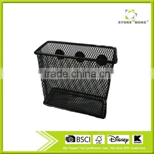 Large Metal Mesh Magnetic Office Wall Magazine Rack, Wall Mounted File Holder thumbnail-1