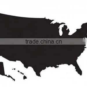 US Map Peel-n-Stick Chalk Textured Vinyl Wall Decals thumbnail-1