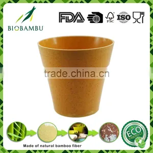 Pro-environment Selling Well Good Quality Bamboo Fiber Flower Pot thumbnail-5
