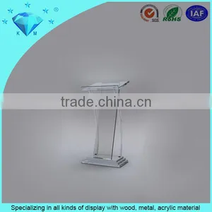 2015 Hot Sales Plexiglass Crystal Podium Clear Acrylic Wedding Led Podium thumbnail-3