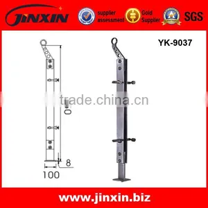 Laser Precise Cutted Stainless Steel Plate Glass Column thumbnail-3
