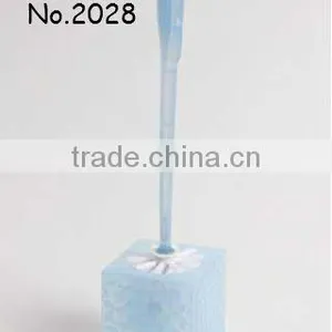 New Design Toilet Brush Plastic Cleaning Brush Sets With TPR Holder thumbnail-3
