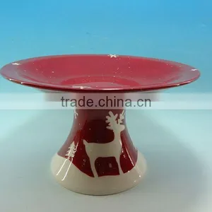 Hot Sale Christmas Decoration Ceramic Cake Stands thumbnail-1