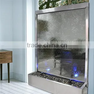 Glass Curtain Wall Room Divider With Indoor Waterfalls for Homes thumbnail-1