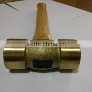 Non-sparking Hammer With Wooden Handle thumbnail-2
