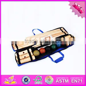 2016 Wholesale 6 Player Funny Children Wooden Croquet Indoor W01A168 thumbnail-2
