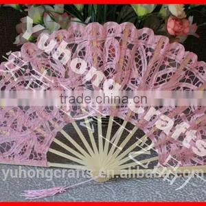 Handmade High Quality Cotton Lace Fan thumbnail-1