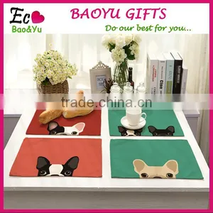 Animal Printing Table Dinner Napkin Linen Cotton Folding Design For Home Restuarant Decoration Pieces thumbnail-1
