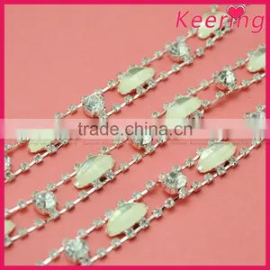 Gorgeous Fashionable Rhinestone Chain Trim in Bulk WRC-357 thumbnail-2