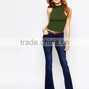 China Factory OEM ODM 2015 New Fashion Customized Turtleneck Crop Top thumbnail-3