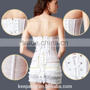 Women's Lace Underwear Waist Trainer Corset Waist Cincher Girdle Waist Shaper Corset Body Shaper thumbnail-2