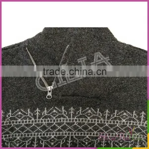 2017 Hot Selling Fashion Kids Knitting High Collar Sweater With Zipper thumbnail-3