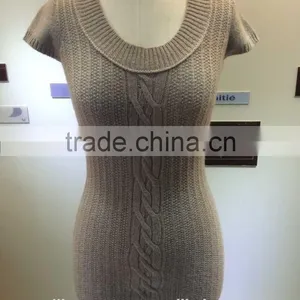 Lady Knitted Sweater in Brown thumbnail-1