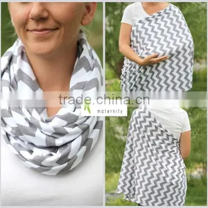 Zig Zag Stylish Nursing Cover, Nursing Scarf thumbnail-1
