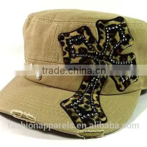 Wholesale Elegant Good Quality Leopord Khaki Caps thumbnail-1