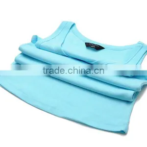Men 100% Cotton Plain Single Undershirt Sleeveless Shirt Vest Tank Top thumbnail-3