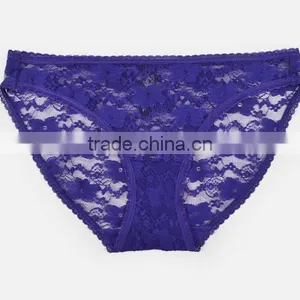 Custom Eco Friendly 90%Nylon 10%Spandex Lace Style Sexy Lady Underwear thumbnail-1