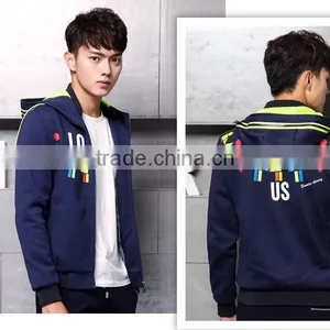 2015 Fashion Men's Long Sleeve Cardigan Hoodies Coat of Cultivate One's Morality thumbnail-3