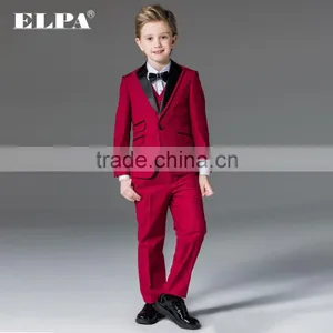 ELPA Fashion Slimming Designer Kids Red Tuxedo Wholesale Suits thumbnail-1