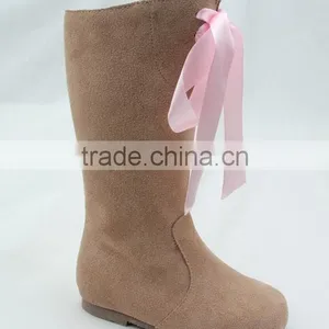Wholesale Toddler Girls Italian Leather Moccasins Shoes Boot thumbnail-5