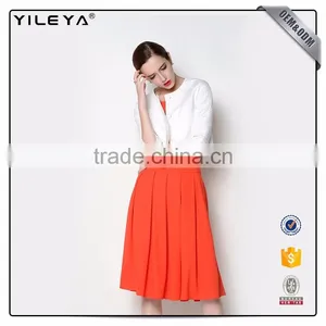 ODM & OEM Services Lovely Knee Length Cheap Pleated Skirts thumbnail-4